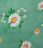 Sea Green Polyester Solid 105 GSM Double Bed Comforter