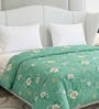 Sea Green Polyester Solid 105 GSM Single Bed Comforter