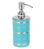 Stainless Steel Counter Top Bathroom Accessories in Blue, Set of 3