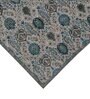 Sea Green Vintage Polyester 4' X 6' Machine Made Carpet