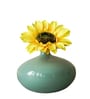 Sea Mist Green Metal Vase