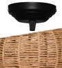 Seagrass Chandelier, Rattan Weaving Light Fixture, Rustic Pendant