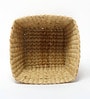 (1Pc) Beige Seagrass Handmade Eco-Friendly Dustbin