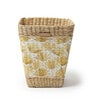 (1Pc) Yellow Seagrass Handmade Eco-Friendly Dustbin