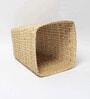 (1Pc) Beige Seagrass Handmade Eco-Friendly Dustbin