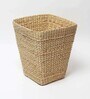 (1Pc) Beige Seagrass Handmade Eco-Friendly Dustbin