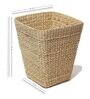 (1Pc) Beige Seagrass Handmade Eco-Friendly Dustbin