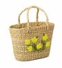 Seagrass Shopping Basket | Embroidery Basket