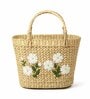 Seagrass Shopping Basket | Embroidery Basket