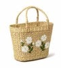 Seagrass Shopping Basket | Embroidery Basket