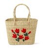 Seagrass Shopping Basket | Embroidery Basket