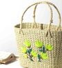 Seagrass Shopping Basket | Embroidery Basket