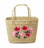 Seagrass Shopping Basket | Embroidery Basket