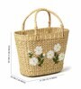 Seagrass Shopping Basket | Embroidery Basket