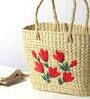 Seagrass Shopping Basket | Embroidery Basket