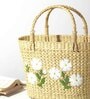 Seagrass Shopping Basket | Embroidery Basket