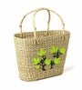 Seagrass Shopping Basket | Embroidery Basket