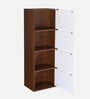 Sear 4 Tier File Cabinet In Classic Walnut And White Finish Sear 4 Tier File Cabinet In Classic Walnut And White Finish