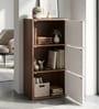 Sear 3 Tier File Cabinet In Classic Walnut And White Finish