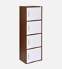 Sear 4 Tier File Cabinet In Classic Walnut And White Finish Sear 4 Tier File Cabinet In Classic Walnut And White Finish
