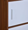 Sear 5 Tier File Cabinet In Classic Walnut And White Finish