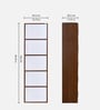 Sear 5 Tier File Cabinet In Classic Walnut And White Finish