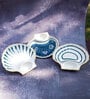 Set of 3 Seashell Ceramic Serving Platters
