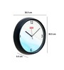 Seashore Plastic Analog Green Plastic Wall Clock