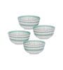 Seaside Bloom 24K Gold Plated Bowls(Pack Of 4)