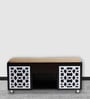 Seat-On Shoe Rack With Seating In Wenge Finish