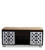 Seat-On Shoe Rack With Seating In Wenge Finish