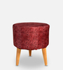 Seating Stool In Maroon Colour