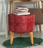 Seating Stool In Maroon Colour