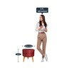 Seating Stool In Maroon Colour