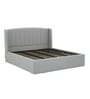 Seattle American Upholstered Headboard King Bed With Hydraulic Storage In Grey Finish