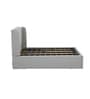 Seattle American Upholstered Headboard King Bed With Hydraulic Storage In Grey Finish