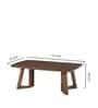 Seattle American Wooden Coffee Table In Walnut Finish