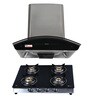 Seavy 60 CM Auto Clean Chimney with 4 Burner Gas Stove (Model: Prime 60