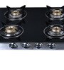Seavy 60 CM Auto Clean Chimney with 4 Burner Gas Stove (Model: Prime 60