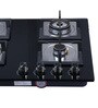 Seavy 60 CM Auto Clean Kitchen Chimney with 4 Brass Burner with Built in Hob(Model: Zeroun Titatnium 60)