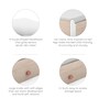 Secret Queen Bed in Pearly White Colour with Drawer Storage