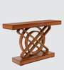 Sedin Solid Wood Console Table in Teak Finish