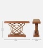 Sedin Solid Wood Console Table In Teak Finish