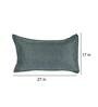 Green Abstract 210TC Jute 17 x 27 Inches Pillow Covers (Set of 2)