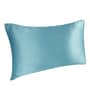Green Solid 210TC Satin 17 x 27 Inches Pillow Covers (Set of 2)