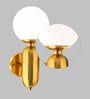 Jacinda Brass Glass and Metal Wall Sconces