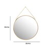 Gold Metal Seera Wall Mirror