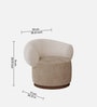 Seerlune Soft Lounge Chair In Beige Colour