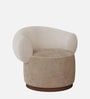 Seerlune Soft Lounge Chair In Beige Colour