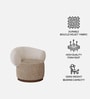 Seerlune Soft Lounge Chair In Beige Colour